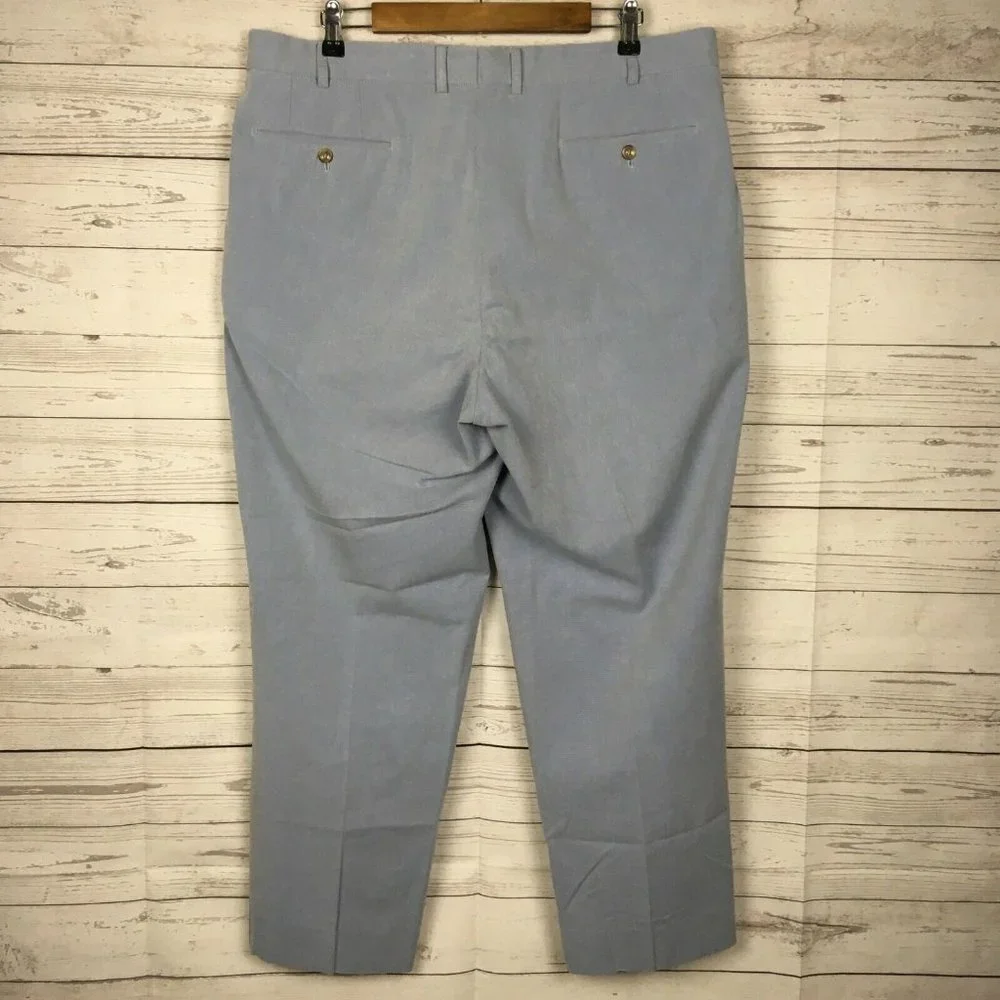 Hiltl Mens ZE200‎ Dress Pants 36 to 38×28 Trousers Light Blue